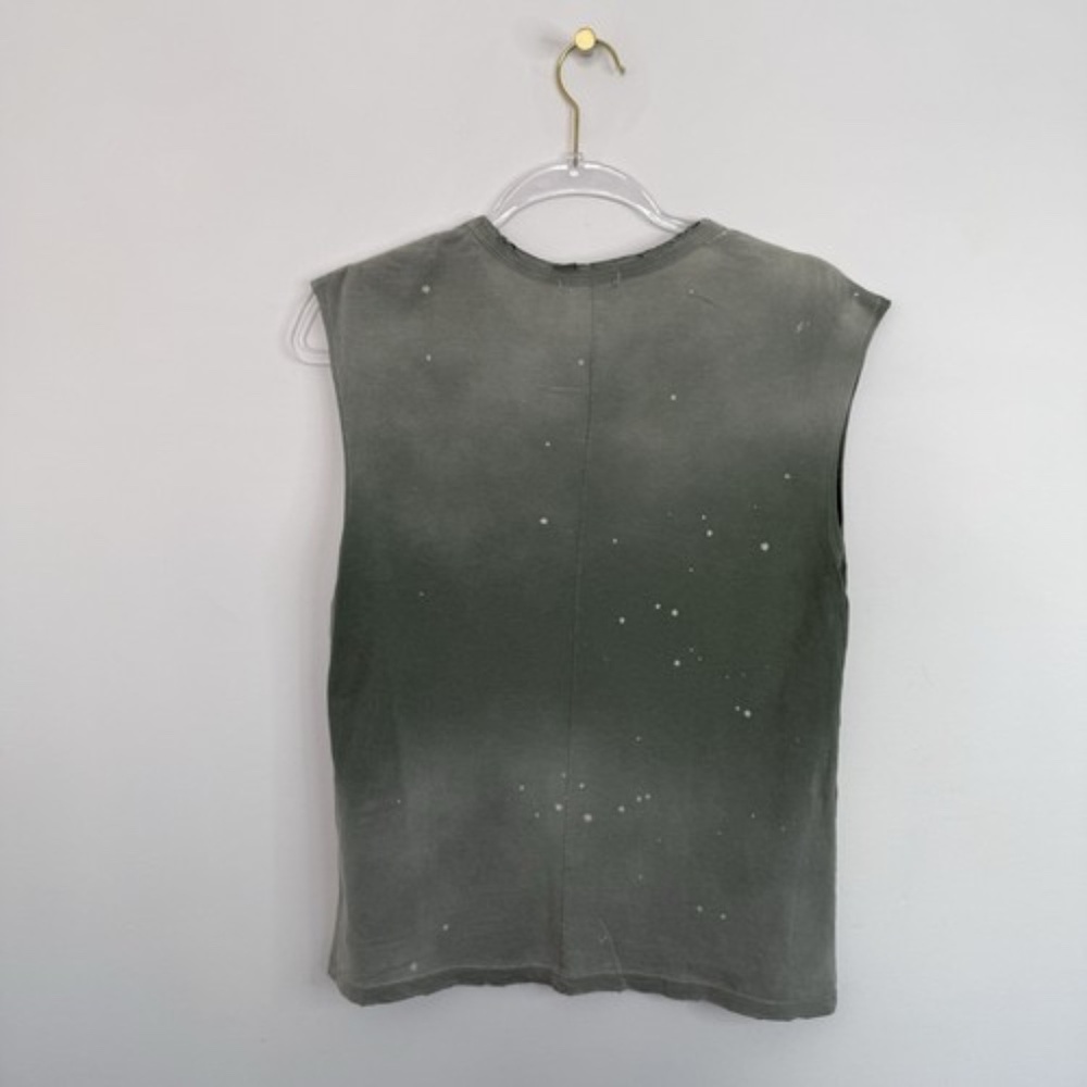 Sundry Sun Kissed Green Tank Top Women's Sz 0 (XS) Distressed Boxy Muscle Tank - Picture 3 of 8
